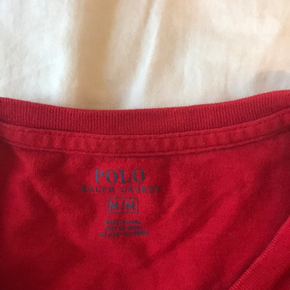 Men’s red polo shirt - Picture 3 of 3